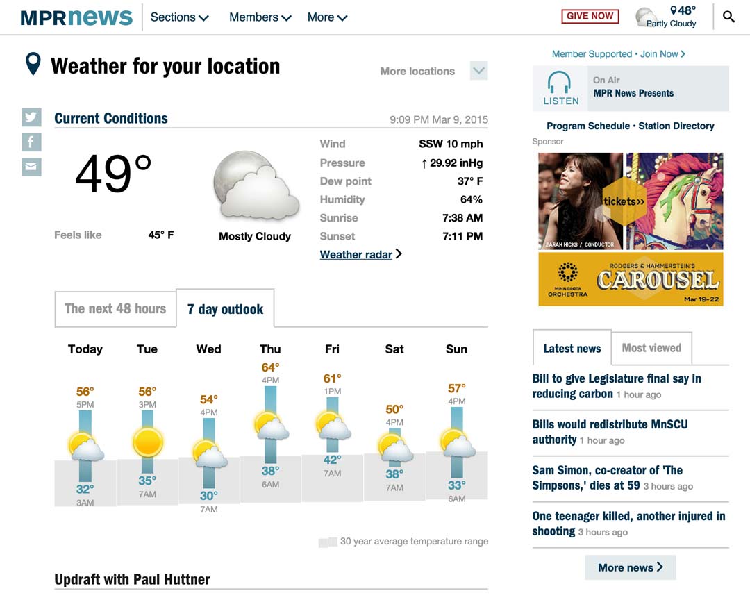 mpr news weather